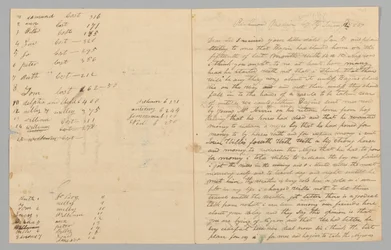 Brev til Giles Saunders fra Samuel Fox angående slavehandel, 14. januar 1847.