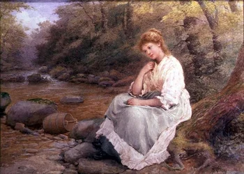 Meditation (akvarel på papir)