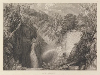 Weathercote Cave, når den er halvt fyldt med vand