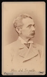 Portræt af John James Ingalls 1833-1900, mellem 1876 og 1880.
