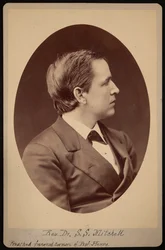 Portræt af pastor Samuel Swain Mitchell 1839-1919, mellem 1876 og 1880.