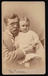 Portræt af William Young and Child, 1879.