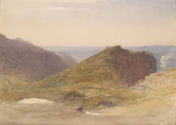 På nordkysten af Devon, Lundy Island i det fjerne, ca. 1835.