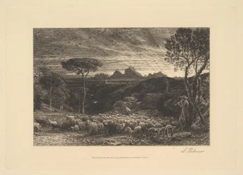 Åbning af folden, eller tidlig morgen, 1880.