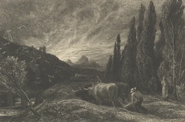 The Early Ploughman, eller The Morning Spread Upon the Mountains, før 1861.