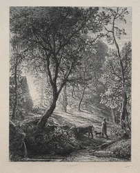 Hyrdehytten, 1850.