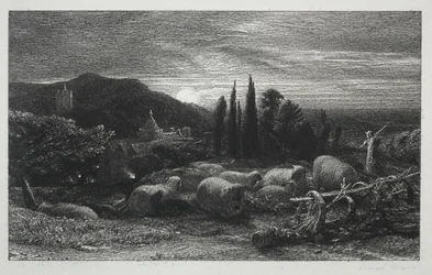 Den stigende måne, 1857.