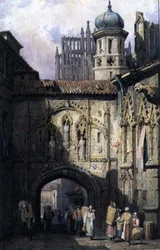 A View in Nürnberg, ca. 1823 (akvarel på papir)