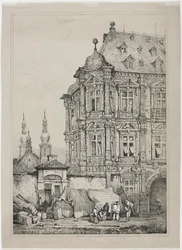 Slottet i Martinsburg, Mainz, Tyskland, 1833.