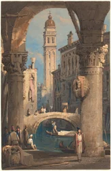 San Giorgio dei Greci, set fra en arkade