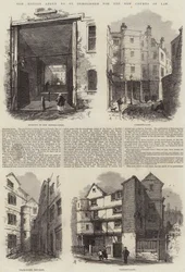 Gamle huse ved at blive revet ned for de nye domstole