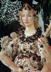 Foråret. Detalje (tempera på panelet