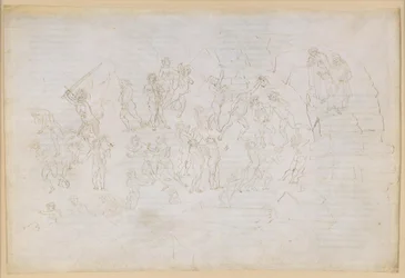 La Divina Commedia, Inferno XXVIII. Vergil og Dante i helvedets ottende kreds (Malebolge), 9. bolgia: Straffen for kættere og splittelsesmagere; mødet med Muhammed og Bertran de Born