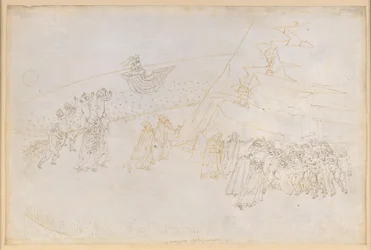 La Divina Commedia, Purgatorio III. Forpurgatorium (Inselring): De afdøde, der er udelukket fra kirken, gør bod; samtale med Manfred von Hohenstaufen