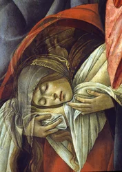 Klagesang over den døde Kristus, detalje af Maria Magdalene, 1490-1500, detalje af 44244