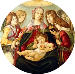The Madonna and Child with Four Angels, dani