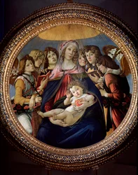 Virgin and Child and Six Angels said Madonna della Melagrana or Melogranodani