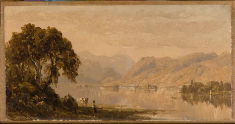 Rydalwater, en skitse 1855 (olie på lærred)