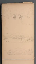 Skitsebog, side 07: "Carter Mt () 28. august"