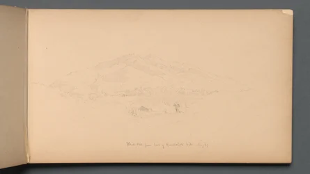 Skitsebog, side 12: "White Mountains fra foden af Randolph Hill"