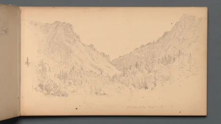 Skitsebog, side 18: Dixville Notch, 4. september, 89. 1859.