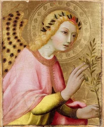 Bebudelsens engel. Omkring 1450-1500
