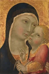 Madonna og barn, omkring 1450.
