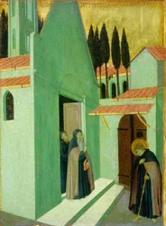 Sankt Antonius forlader sit kloster, ca. 14301435