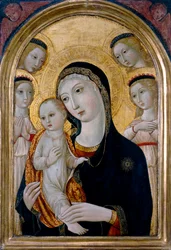Madonna og barn med engle, ca. 1480