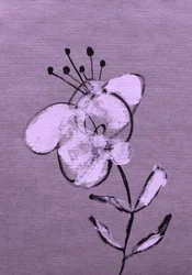 Abstrakt lilla blomstring