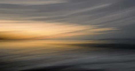 Abstrakt havsolnedgang