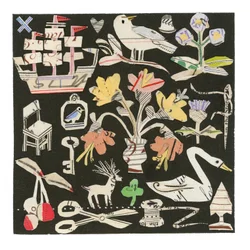 The Swan And The Thistle, 2021 (collage på trykt kvadrat)