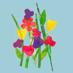 Blooms, 2019 (blæk monoprint)