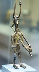Bronzefigur af en kriger, ca. 1800-1200 f.Kr. (bronze)