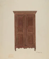 Garderobeskab, ca. 1939.