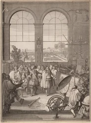 Ludvig XIV besøger det kongelige videnskabsakademi