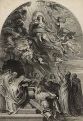 The Assumption of the Virgin (gravering på lagt papir)