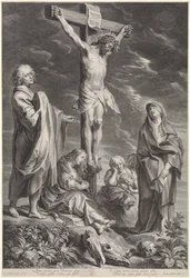 Kristus på korset, med Maria og Johannes