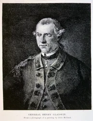 General Henry Gladwin, fra et fotografi af et maleri af John Holland (litho)