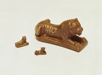 Assyriske løvevægte, ca. 5. århundrede f.Kr. (bronze)