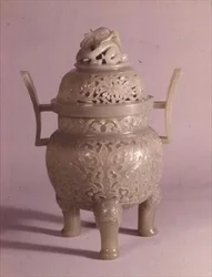 Dækket vase (jade)