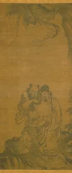 Daoist Immortals (blæk på silke)