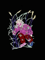 Bonde med krydderurter. Bemalet papirklip eller "Jian Zhi", kinesisk folkekunst, Pekin.