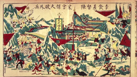 The Boxer Rebellion, ca. 1900 (farve litho)