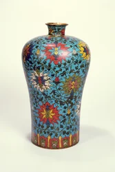 Vase (cloisonne emalje)