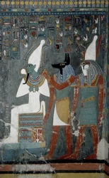 Luxor, Theben: Kongernes Dal, grav for Horemheb (-1343 - -1314), egyptisk farao, hvor gudinden Isis vises.