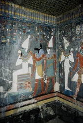 Luxor, Theben: Kongernes Dal, grav for Horemheb (-1343 - -1314), egyptisk farao, hvor gudinden Isis optræder.