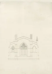 Burton-upon-Trent - Holy Trinity Church: tegning, nd [?1820