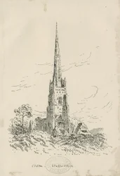 Clifton Campville Church: litografi, nd [?c 1870] (tryk)