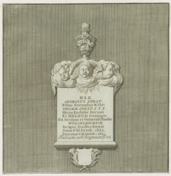 Colwich - Mural Monument til George Brisling: gravering, og [?19. århundrede]. (Print)